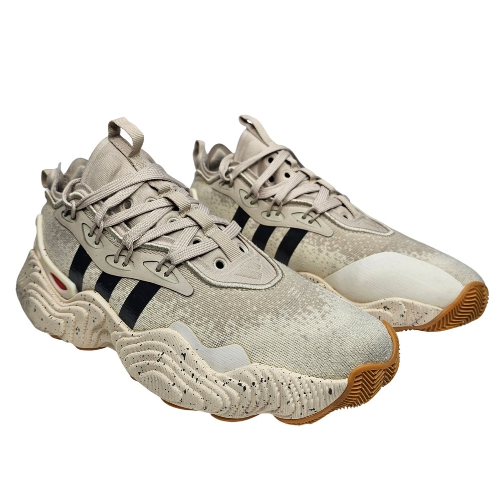 Adidas Trae Young 3 Kids‎ Size 5 Tan Black Basketball Shoes Sneakers
